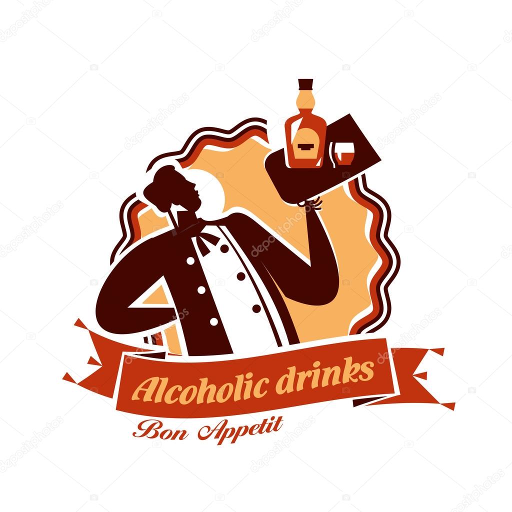 Sommelier. Vector format