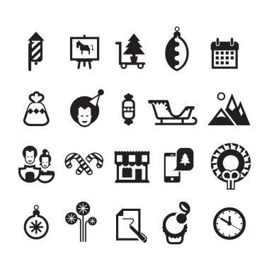 mutlu Noeller. Vektör formatında