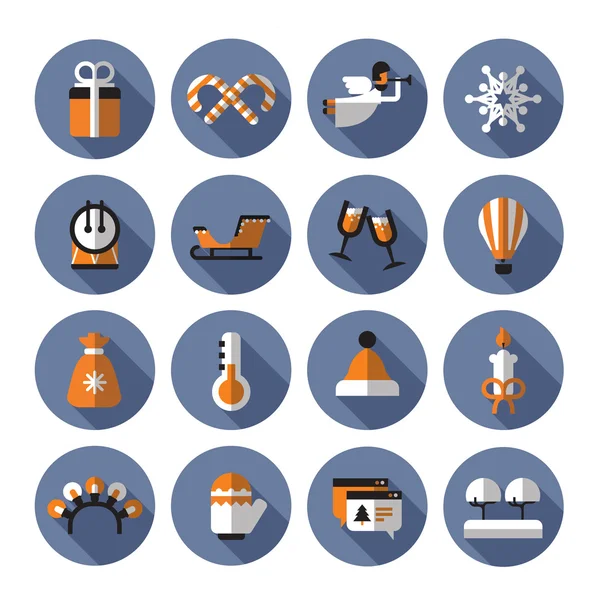 Iconos de vacaciones. Formato vectorial — Vector de stock