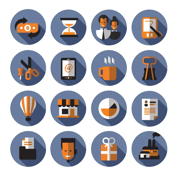 Business icons. Vector format — Stock Vector