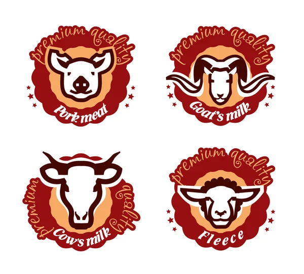 Farm animals. Vector format — Stock Illustration Farm animals. Vector format Vector Graphics