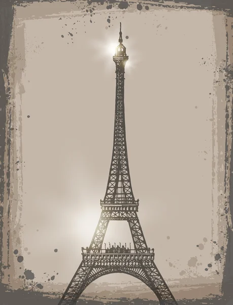 Torre Eiffel. Formato vectorial — Vector de stock