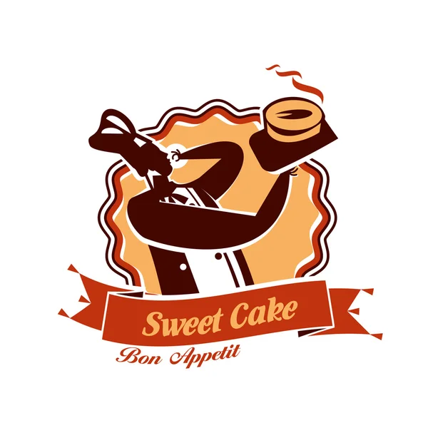 Sweet Cake. Vector format — Stock Vector