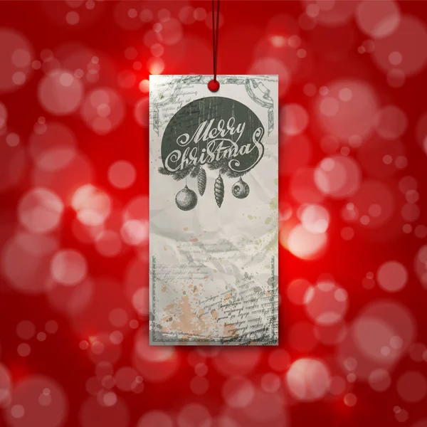 メリー クリスマス。グリーティング カード — ストックベクタ