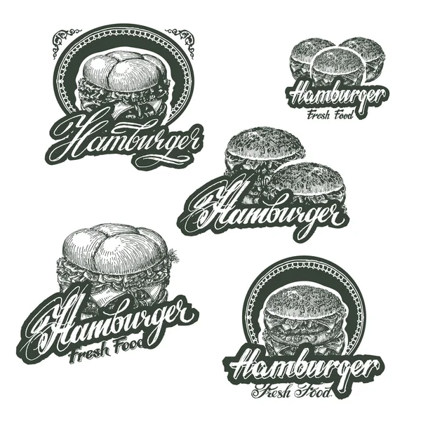 Cheeseburger, hamburgera z serem — Wektor stockowy