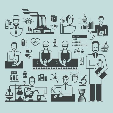 ilaçlar, ilaç vector Icons set