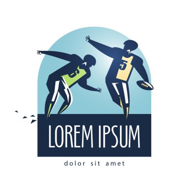 Futbol vektör logo tasarım şablonu. spor veya oyun simgesi.