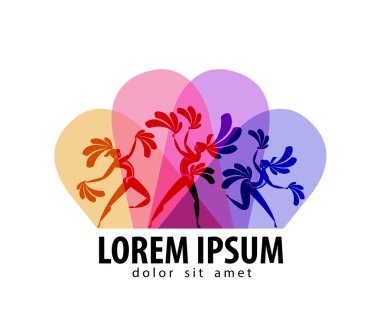 Karnaval vektör logo tasarım şablonu. Kabare veya Festivali simgesi.