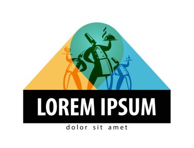 logo tasarım şablonu yemek. Restoran veya gıda simgesi.
