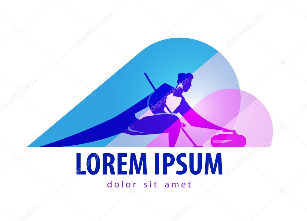 Sports game. the athlete and the sport on a white background. vector illustration