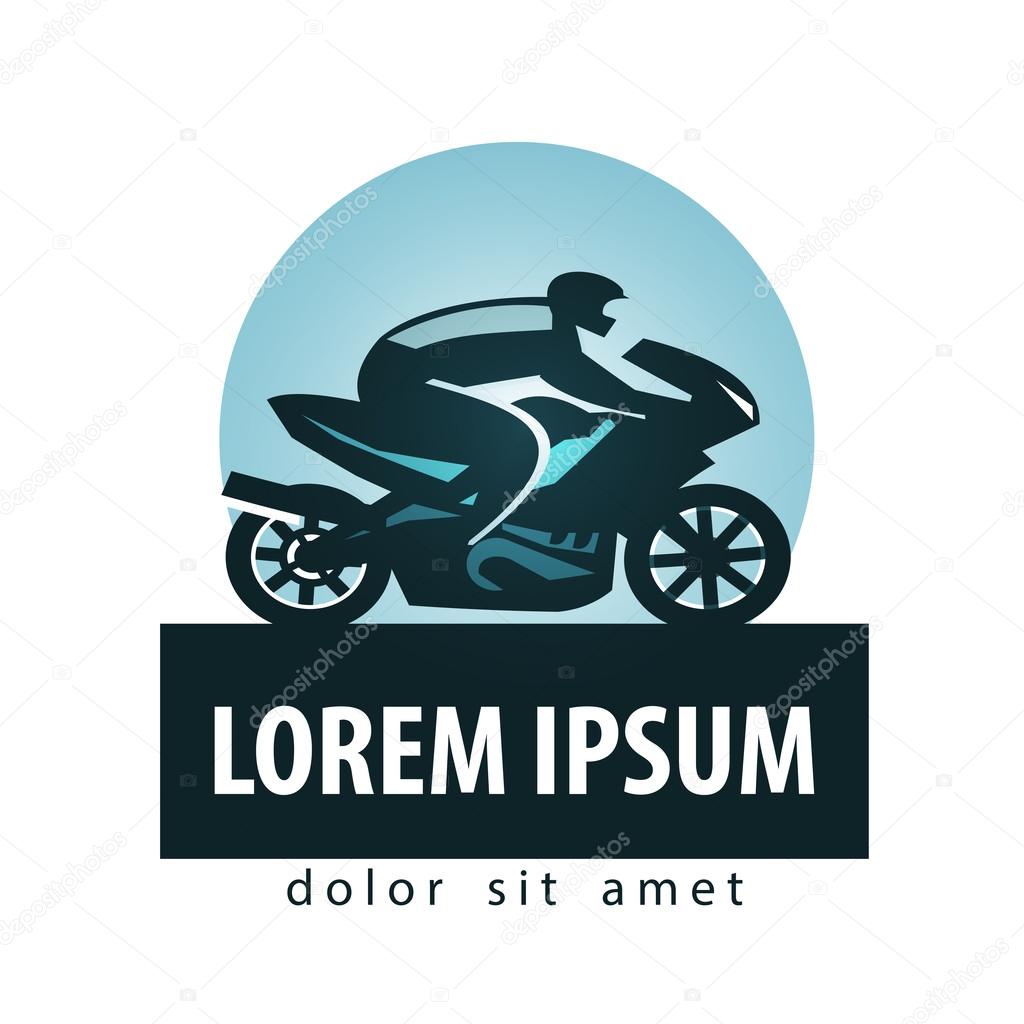Sport. motorcycle racer on a motorcycle on a white background. vector illustration