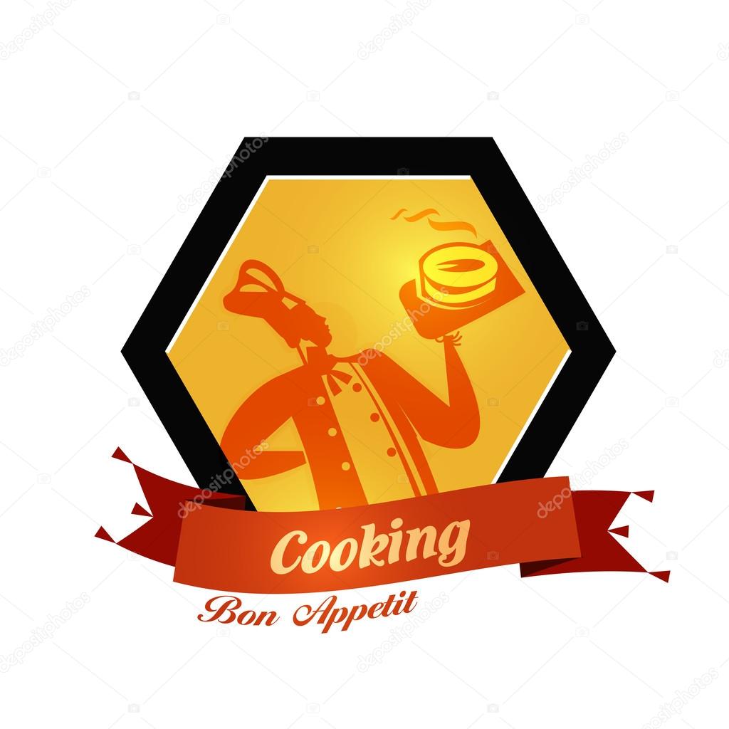 Bakery. Baker and bread on a white background. vector illustration