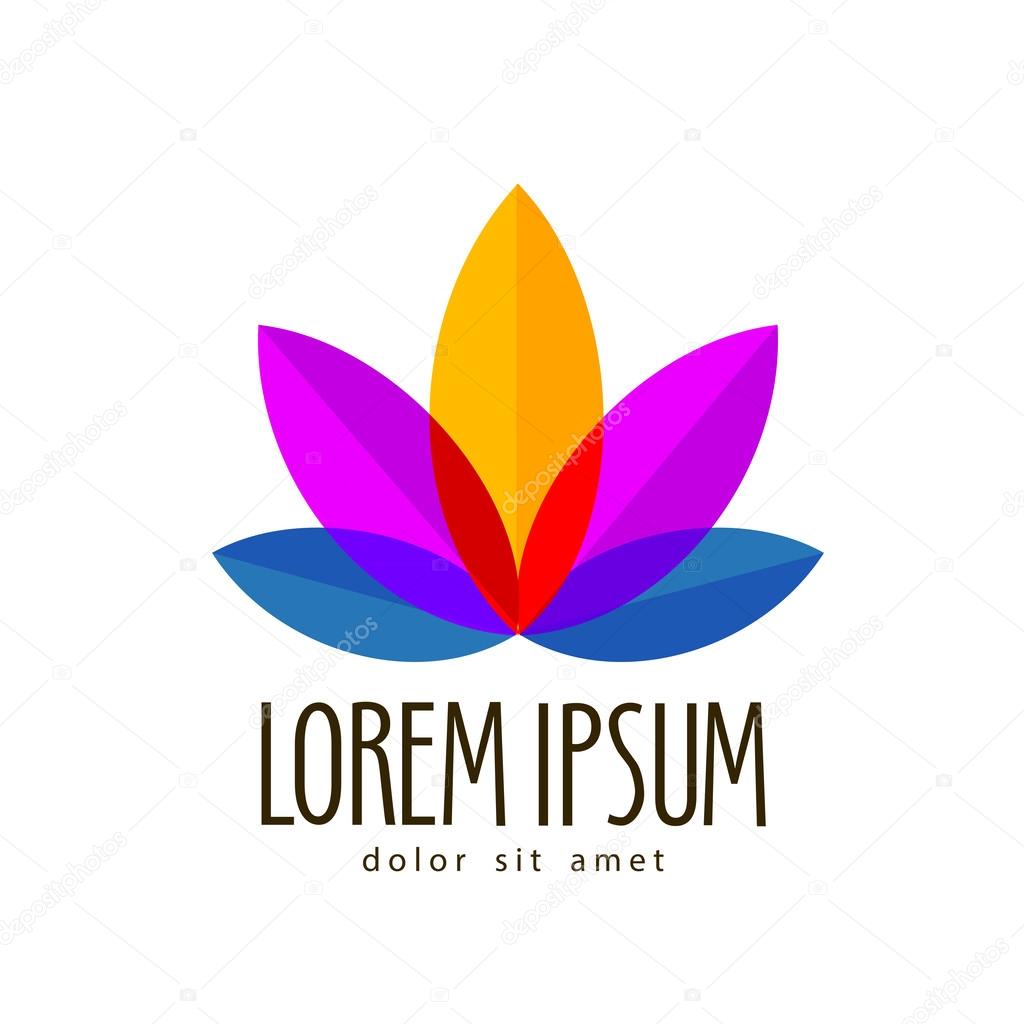 Nature. colorful flower, leaves on a white background. vector illustration