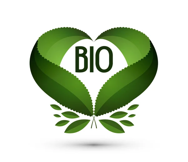 Bio. Logo, Symbol, Zeichen, Emblem, Vorlage — Stockvektor