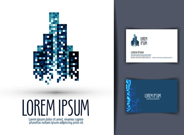 Gebouw vector logo ontwerpsjabloon. zaken of Financiën pictogram. — Stockvector