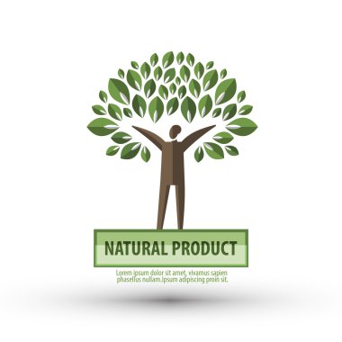 doğa vektör logo tasarım şablonu. Ekoloji veya bio simgesi.