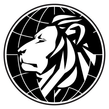 iş vektör logo tasarım şablonu. aslanı ya da Hayvanat Bahçesi simgesi.