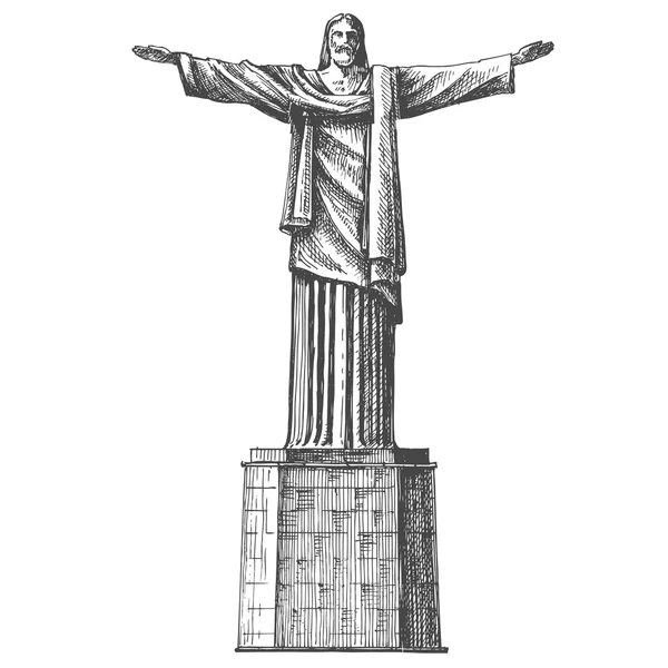 Brezilya vektör logo tasarım şablonu. mimarisi veya Güney Amerika simgesi. — Stok Vektör
