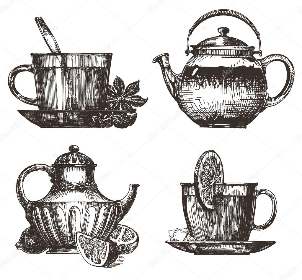 tea party vector logo design template. drink or food icon.
