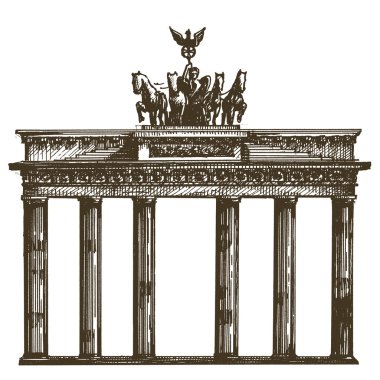 Almanya vektör logo tasarım şablonu. mimari ya da seyahat etmek simge.