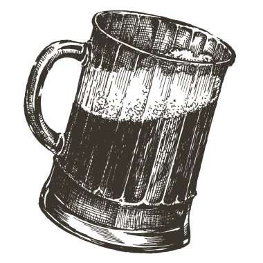 bira vektör logosu tasarım şablonu. Ekim Festivali veya Pub simgesi.