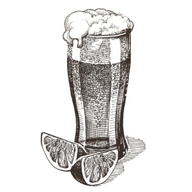 bir bardak bira vektör logo tasarım şablonu. alkol içki veya ale simgesi.