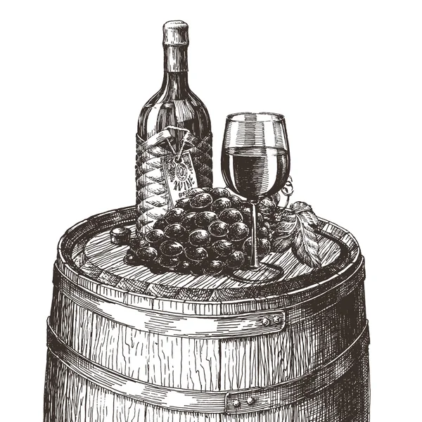 Шаблон дизайну векторного логотипу вина. виноробня або значок напою . — стоковий вектор
