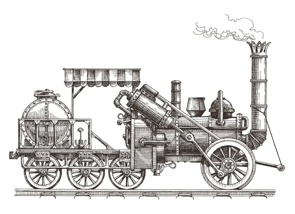 Tren vector logotipo diseño plantilla. locomotora de vapor o icono de transporte . — Archivo Imágenes Vectoriales