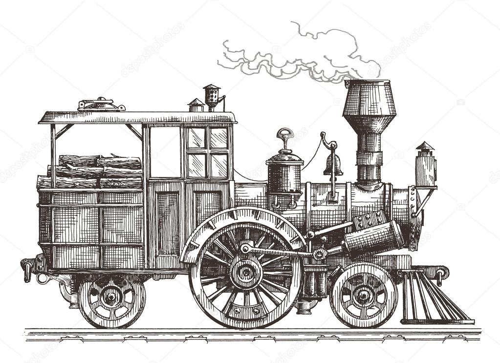depositphotos_67751507 stock illustration steam locomotive vector logo design