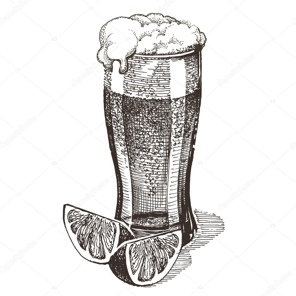 glass of beer vector logo design template. alcohol drink or ale icon.