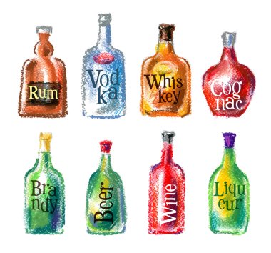 Bottle logo design template