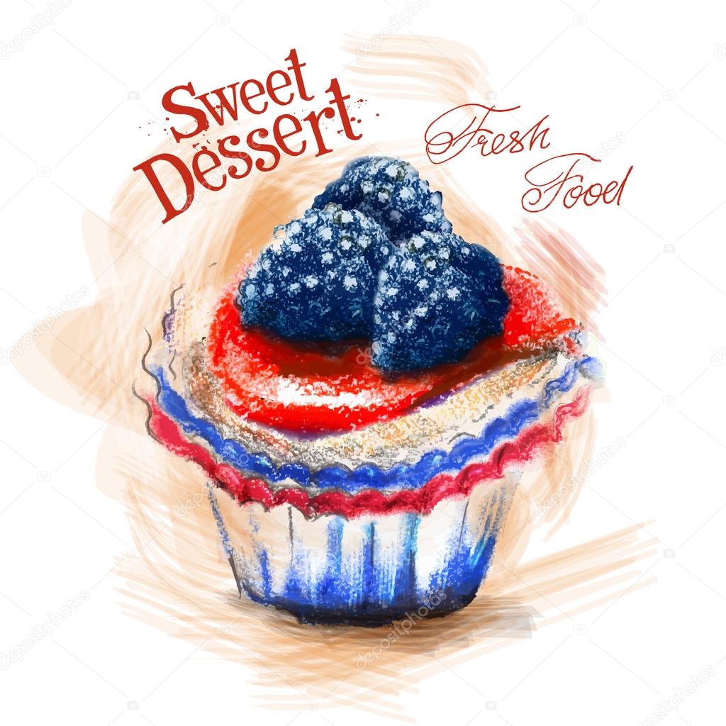 Dessert logo design template