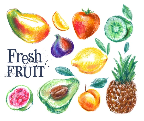 Plantilla de diseño de logotipo de fruta madura — Archivo Imágenes Vectoriales