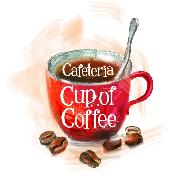 Taze kahve logo tasarım şablonu