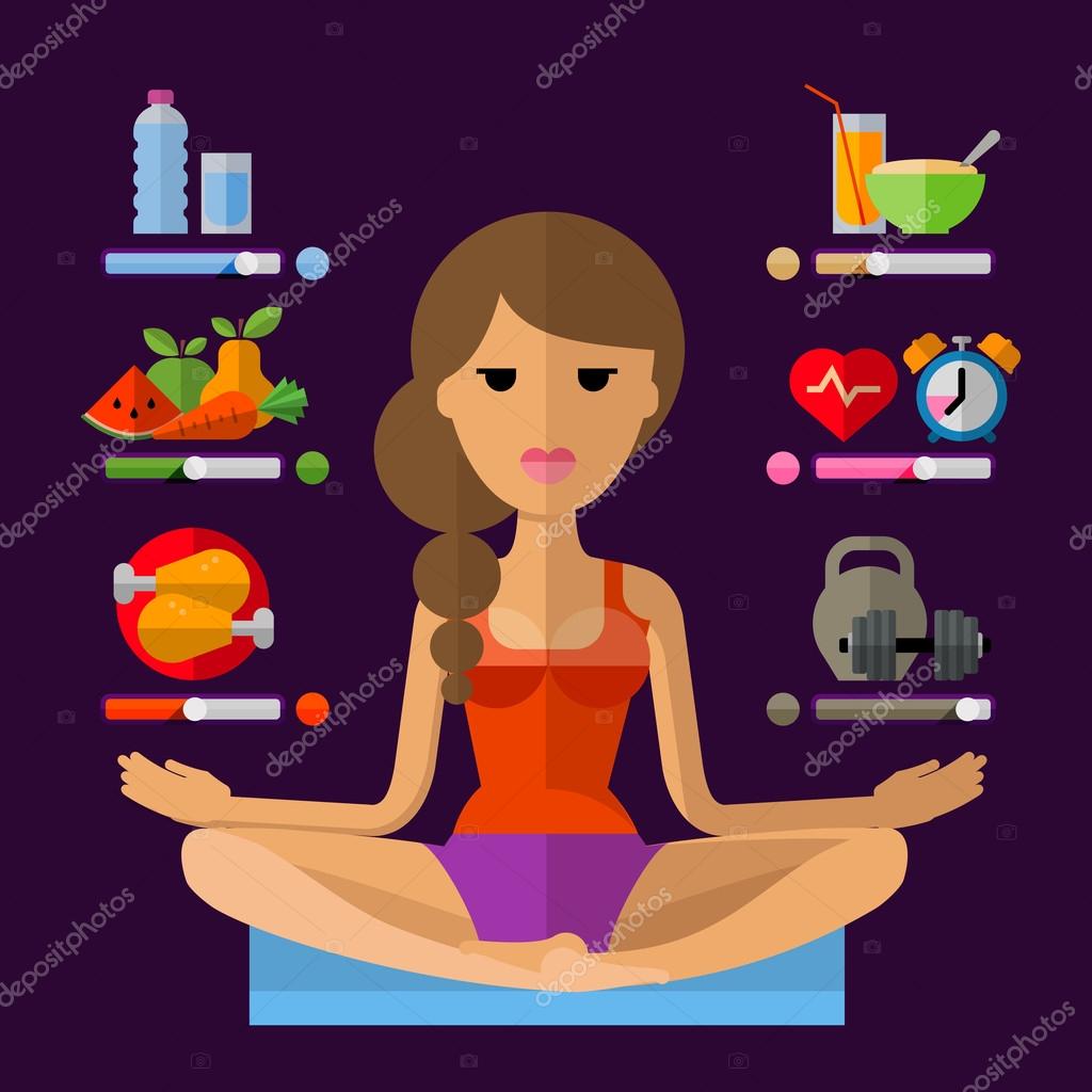 Yoga vector logo design template. sport, fitness or meditation icon.