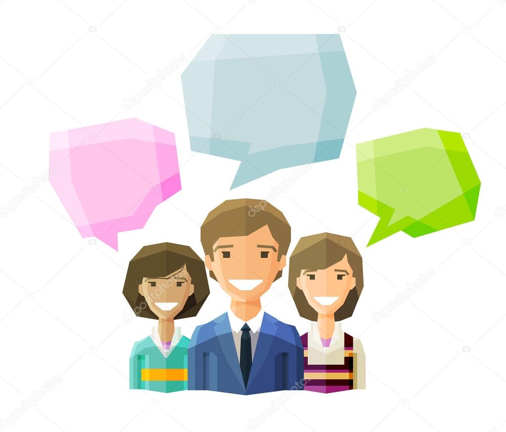 information, conversation, opinion  vector logo design template. discussion, debate, deliberation, consideration, negotiation or business people icon. flat illustration