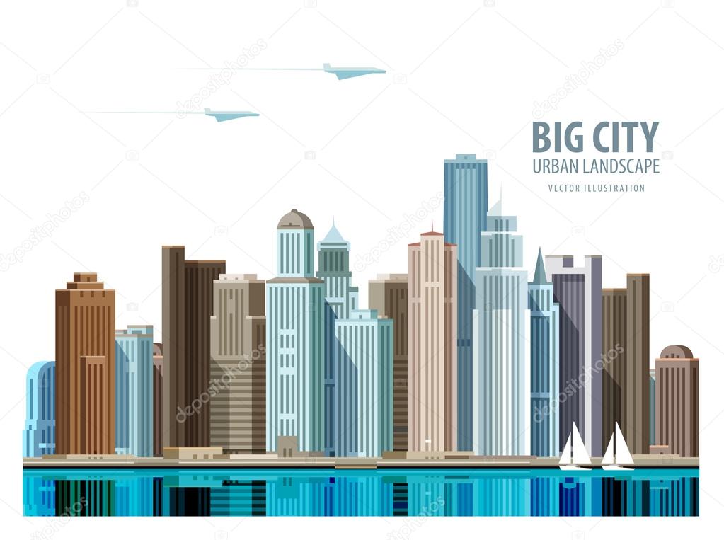 City, town vector logo design template. Architecture, building or real ...