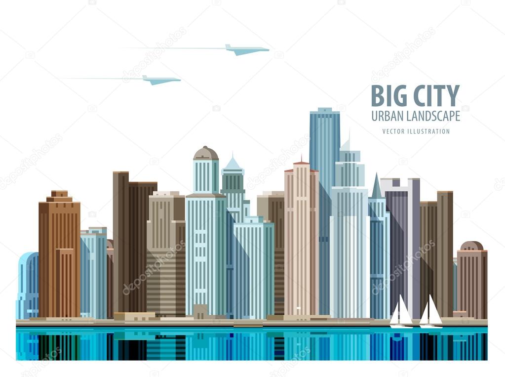 City, town vector logo design template. Architecture, building or real