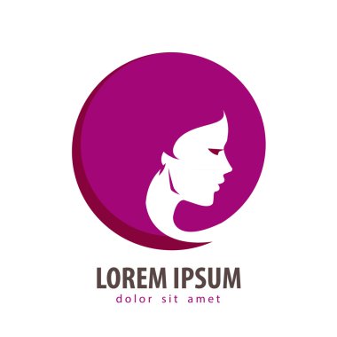 Güzellik vektör logo tasarım şablonu. Kozmetik, makyaj veya genç kadın simgesi