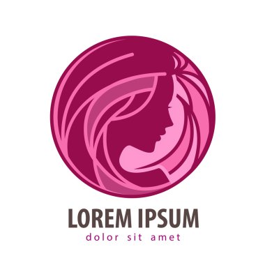 beauty salon vector logo design template. cosmetic, makeup, beauty or young woman icon