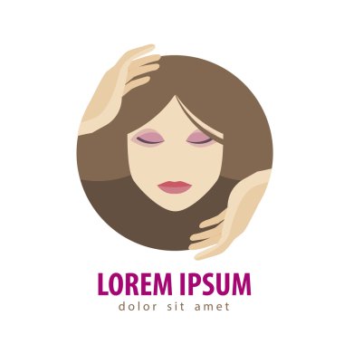 Spa vector logo design template. Girl, woman or beauty salon icon