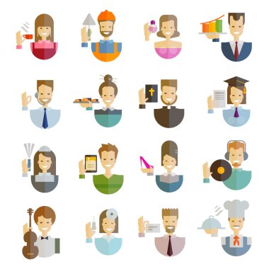 people vector logo design template. profession or job, employment icon