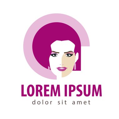 Güzellik Salonu vektör logo tasarım şablonu. kadın, erkek ya da moda simgesi