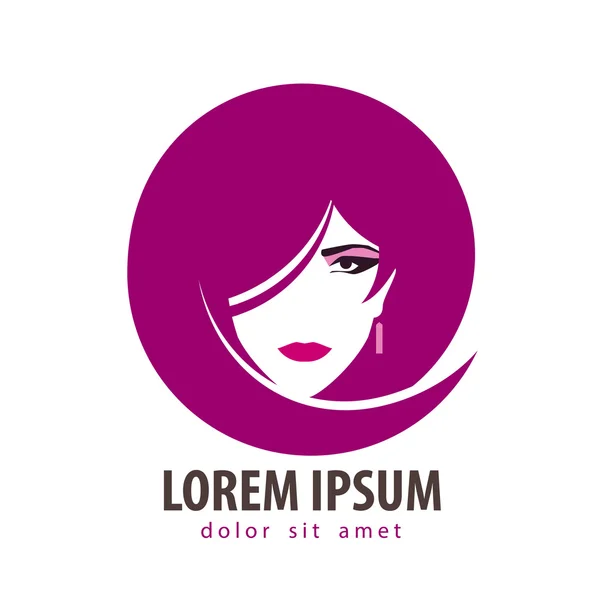 Plantilla de diseño de logo de salón de belleza vector. Spa, mujer o icono de la moda — Vector de stock