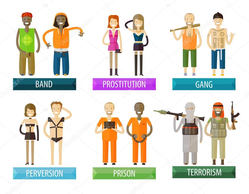 people vector logo design template. gang, criminal, crime, criminality and terrorist, terror  icons