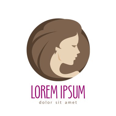 Güzellik vektör logo tasarım şablonu. Kozmetik, makyaj veya genç kadın simgesi