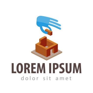 ev vektör logo tasarım şablonu. Bina ya da inşaat simgesi