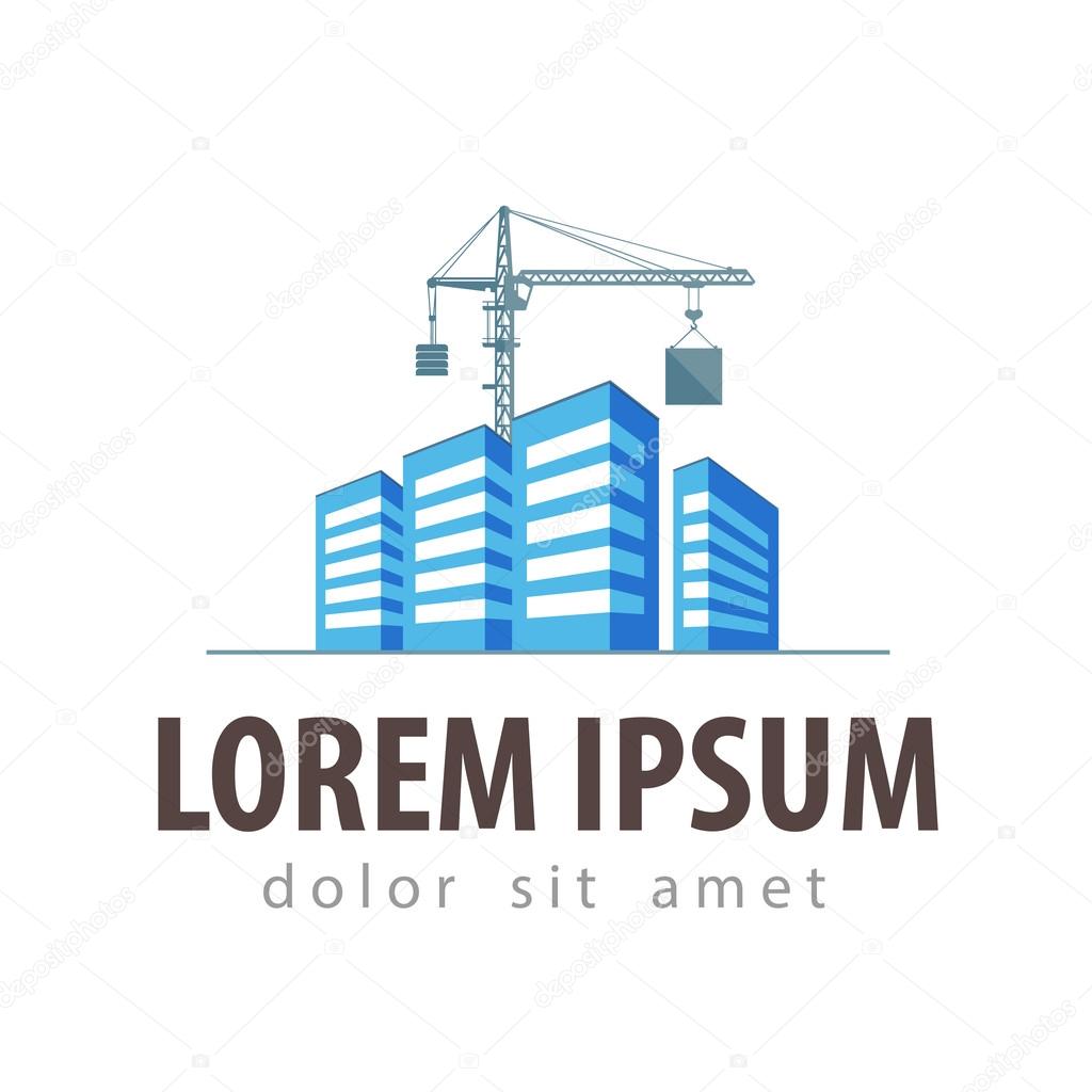 city, town vector logo design template. construction, building or house icon