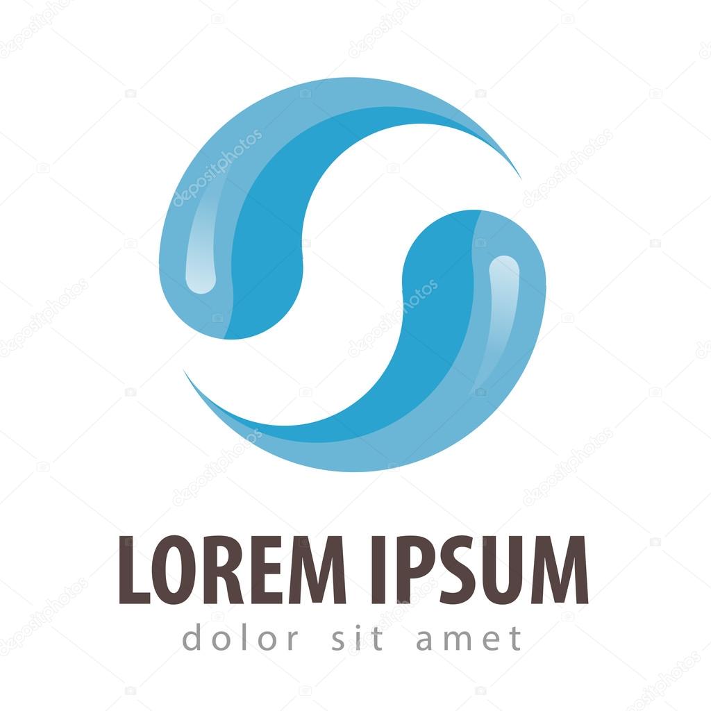 A drop of water on a white background. vector illustration