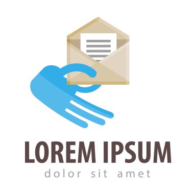 e-posta vektör logo tasarım şablonu. posta veya postane simgesi